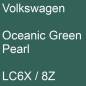 Preview: Volkswagen, Oceanic Green Pearl, LC6X / 8Z.